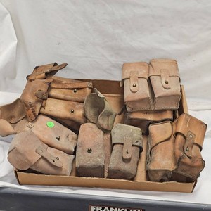 WW II Mauser Leather Ammo and Accy Pouches