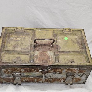 Large Steel Military Mine Ammo Can