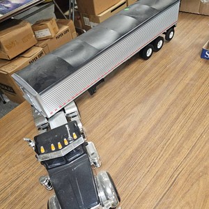 Very Large Semi wBelly Hopper Grain Trailer, 4 Foot Long