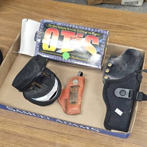 Lot of Misac Holsters and Otis Cleaning Kit
