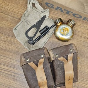 Russian Mosin Nagant WW II Ammo Pouch.Cleaning Kit(2)