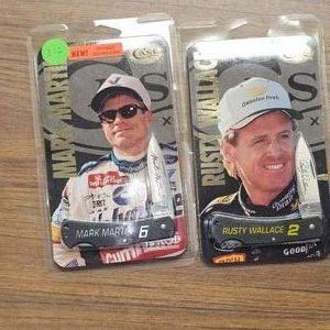 2-Case Nascar Lockback Knives
