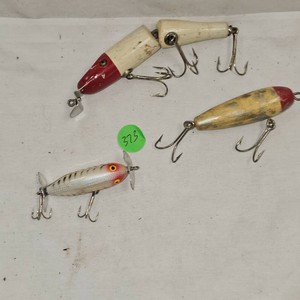 3-CREEK Chub Pikie Plugs, Antique Lures