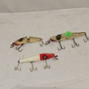 3-CREEK Chub Pikie Plugs, Antique Lures