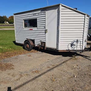 14x7 Fishouse, Bunk, Couch, Steel Siding, Homebuilt