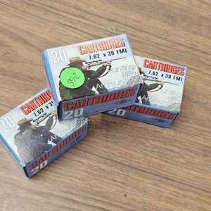 762x39 Ammo, 3 Boxes of 20 Rounds