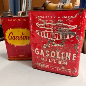 Vintage Eagle E-Z Pour Metal Gas Can