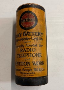 Vintage Dry Battery Janney Semple Hill Co. Minneapolis