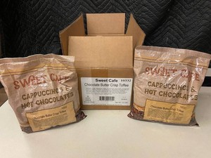 Sweet Cafe 10332 Chocolate Butter Crisp Toffee - Case of 6 Bags