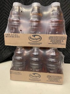 Ocean Spray 46 Fl Oz Beverage Bottles (Lot of 12)