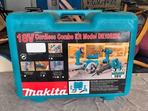 MAKITA Cordless Combo Kit-Circular Saw, Hammer driver drill, flashlight, Recipro Saw