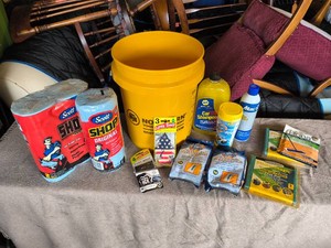 Car Cleaning Kit Supplies - Car Shampoo, Shop Towels, Air Fresheners, Wipes