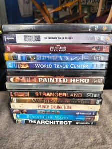 DVDS - Titans 1st Season, Dazzle, The Architect, American Sniper, Painted Hero, Civil War, World Trade Center, Strangerland, Punch-Drunk-Love -Lot of 14