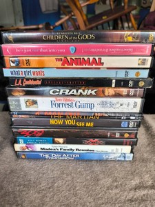 The Day After Tomorrow, Forrest Gump, Crank, The Animal, XXX State of Union, Madea Family Reunion, 300, Now You See Me, Hes Just Not That Into You, LA Confidential, Lot of 14