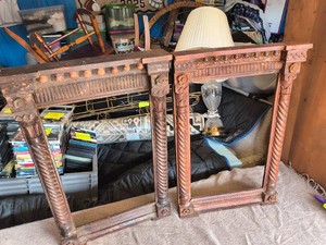 Set Of 2-Wood Frames-Renaissance Style