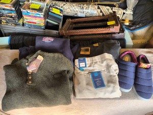 Mens Clothing and Slippers Lot-Mostly NEW