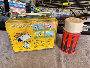 Vintage Peanuts Lunchbox and a Thermos