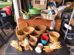 Lot Of Vintage Woven Baskets