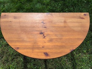 Vintage Half Moon Table