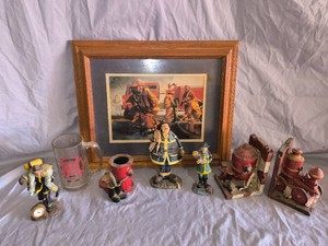 Vintage Fire Fighter Memorabilia