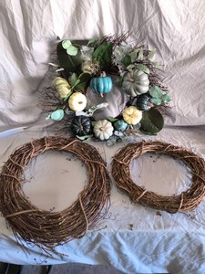 AutumnHalloween Grapevine Wreath