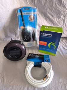 iHOME, USB Microphone, CE TECH Coaxial Cable, Speech Recognition Software -Lot of 4