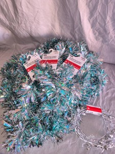 NEW - WINTER Holiday Garland, Floral Accent piece - Lot of 4