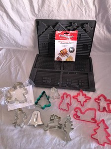 Gingerbread House Making Mold and Cookie cutters