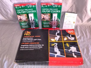 Christmas Lights and Accessory Items-4 Pieces