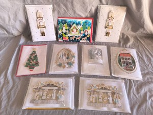 3-D Christmas card Lot-9pcs-NEW,NICE