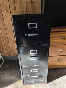 Three Drawer Metal Filing Cabinet