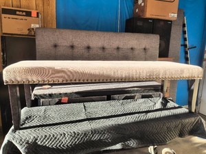 Upholstered Bench-Nailhead Trim