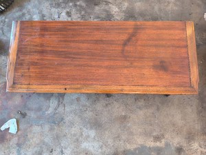 Wood Coffee Table on Wheels