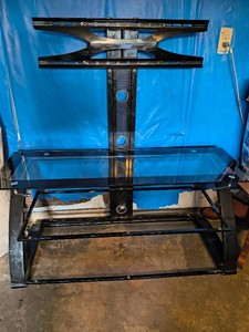 TV stand with integrated TV mount