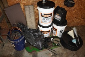 Heavy Duty Diesel Motor Oil, Drain Tub, Funnels