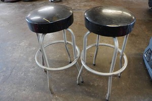 2 Padded Shop Stools