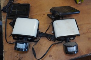 2 Solar Powered Motion Sensing Security Lights
