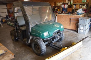 Polaris Ranger Side by Side Utility Vehicle with Plow