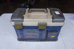 Tackle Box with Tackle and Fishing Line