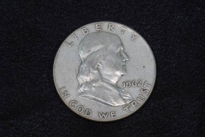 1962-D Franklin US Silver Half Dollar Coin