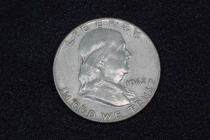 1962-D Franklin US Silver Half Dollar Coin