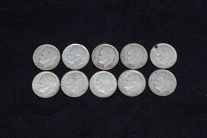 Silver US Roosevelt Dimes
