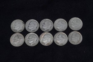 Silver US Roosevelt Dimes
