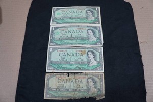 Canadian One Dollar Bills