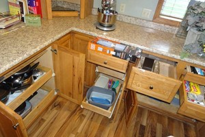 Contents of Cupboards - Tupperware, Pots, Pans, Flatware