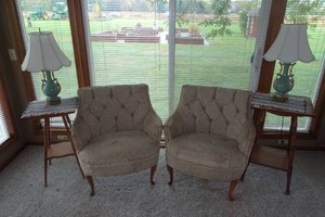 Living Room Set - Chairs, Lamps and Side Tables