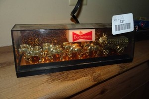 Vintage Anheuser Busch Budweiser Clydesdale Wagon Lamp