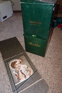 2 Snowbabies Figurines and Shirley Temple Photo