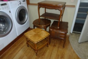 4 Wooden Side Tables