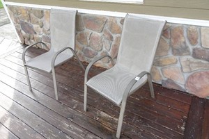 Set of Two Patio Chairs